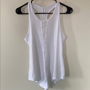 ZYIA White Effortless Tank-Long